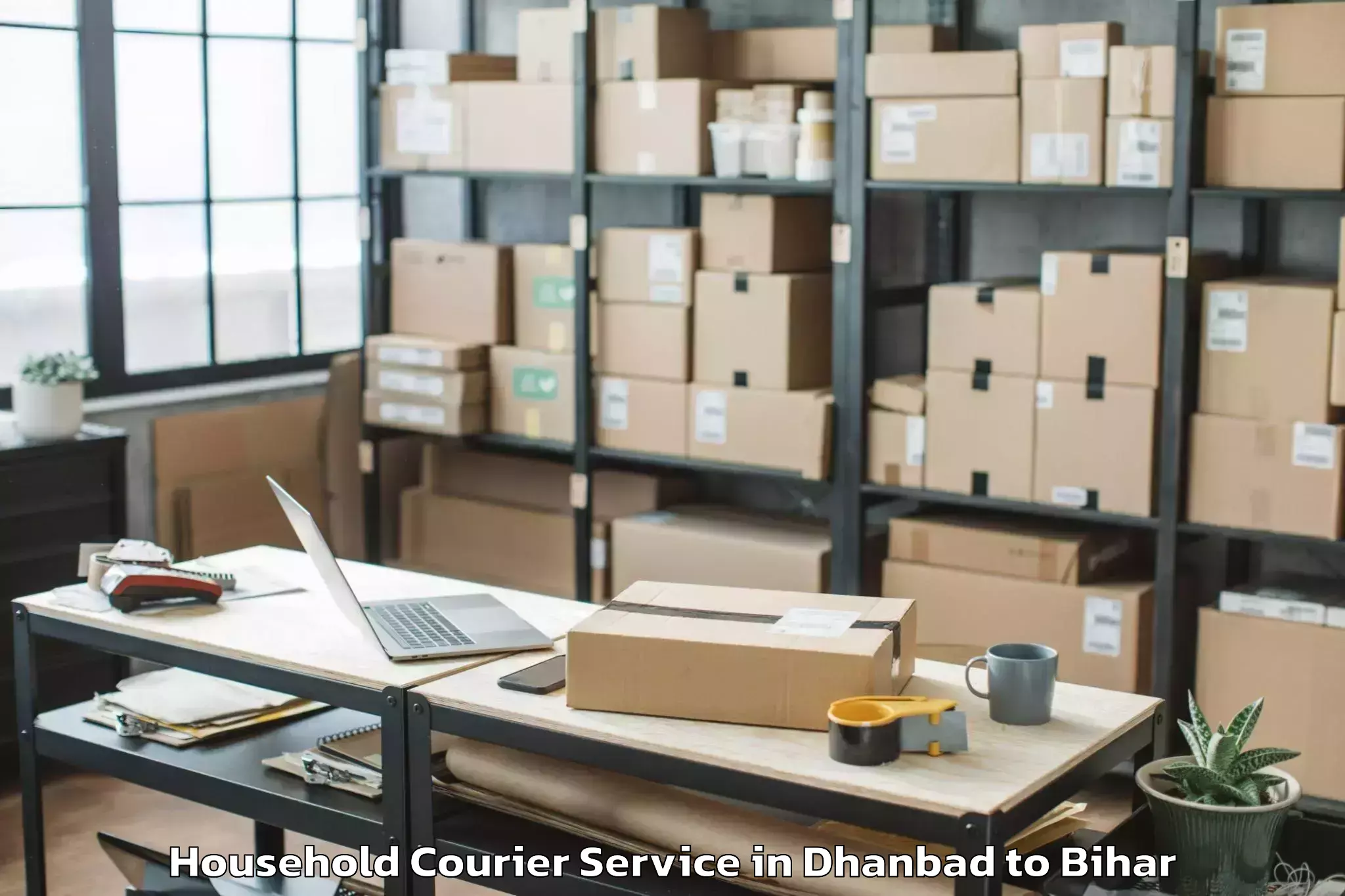 Efficient Dhanbad to Jandaha Household Courier